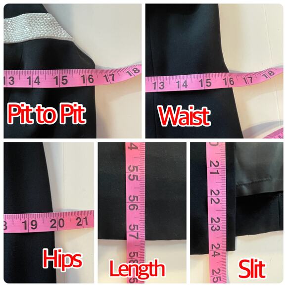 Daymor Couture Vtg Formal Black White 2 Pc Sequin Stripe Maxi Dress & Jacket 8 - Picture 11 of 13